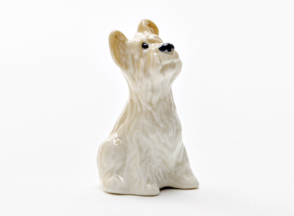 Sculpture Briard (French sheepdog) Beige