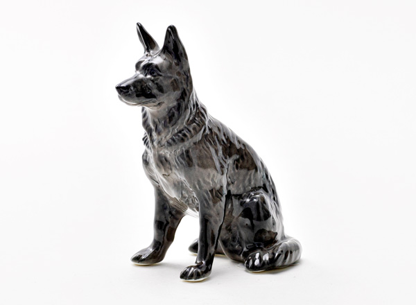 Sculpture German shepherd (small size) Dark Gray