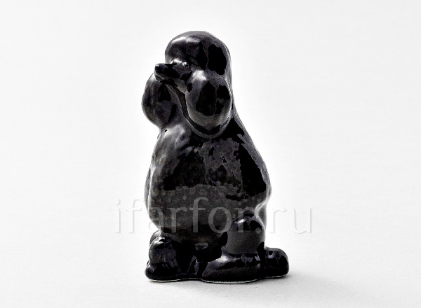 Скульптура Пудель черный