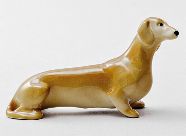 Sculpture Dachshund (small size) Straw-coloured