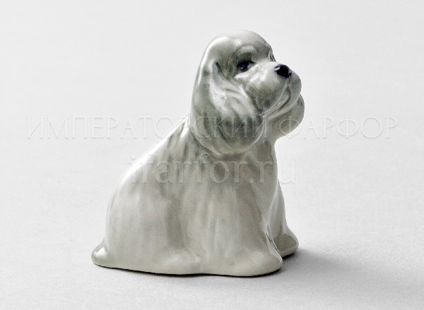 Sculpture Spaniel puppy Gray