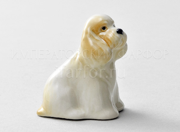 Sculpture Spaniel puppy Straw-coloured