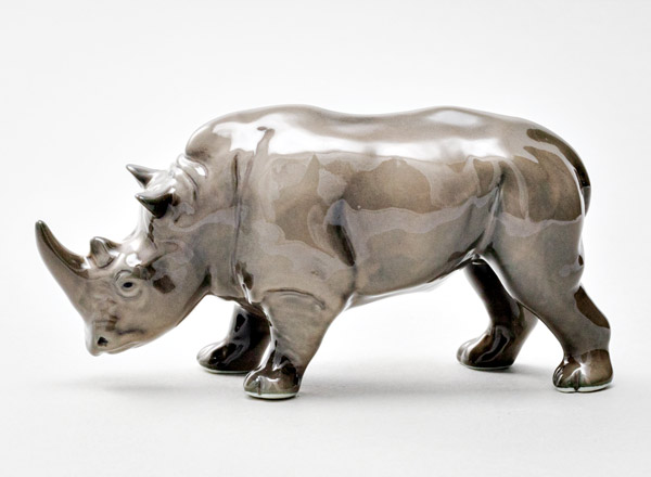 Sculpture Rhino gray