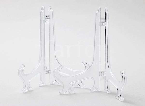 Set of stands for decorative plates 200мм Transparent 2/2 Stand