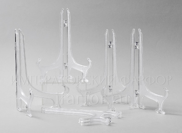 Set of stands for decorative plates 280мм Transparent 5/5 Stand