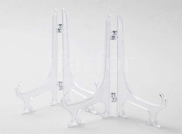 Set of stands for decorative plates 280мм Transparent 2/2 Stand