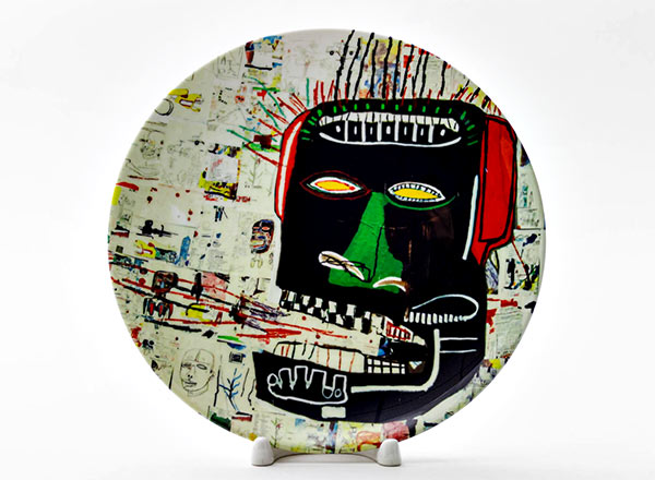 Decorative plate Basquiat Jean-Michel Glenn