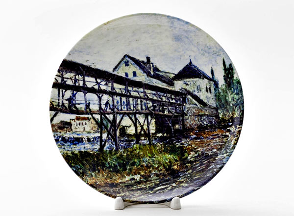 Decorative plate Sisley Alfred Provenchers mill at Moret