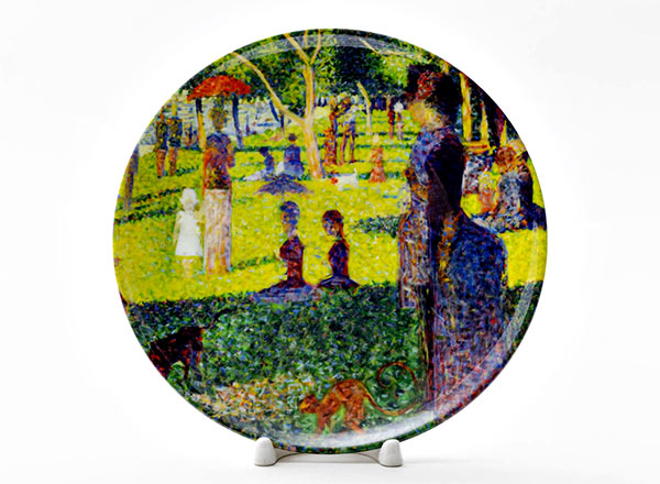 Decorative plate Seurat Georges-Pierre Sunday Afternoon on the Island of Lan Grand Jatte