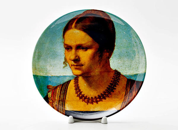 Decorative plate Durer Albrecht Portrait of a young Venetian woman