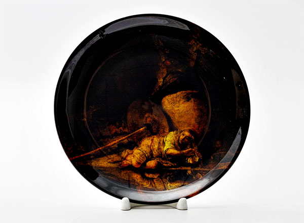 Декоративная тарелка Карел Фабрициус Гера, спрятавшаяся во время битвы Богов с Гигантами