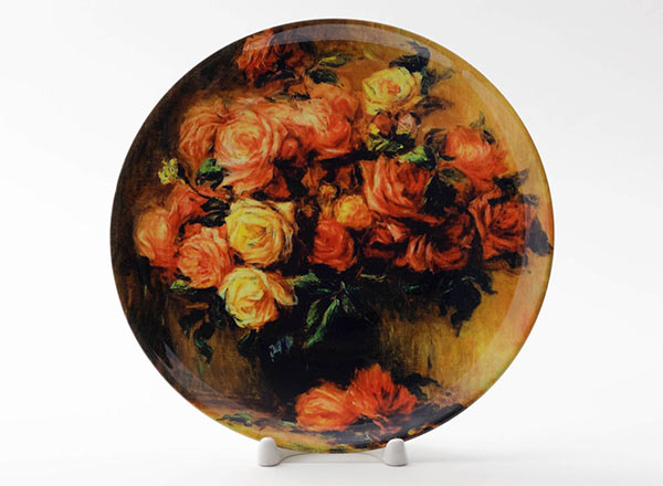 Decorative plate Renoir Pierre-Auguste Bouquet of roses