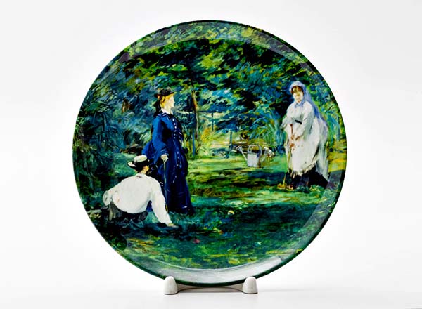 Decorative plate Edouard Manet The game of croquet