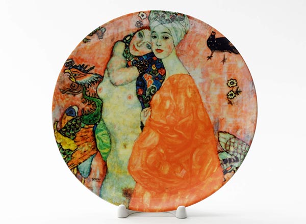 Decorative plate Klimt Gustav Girlfriends