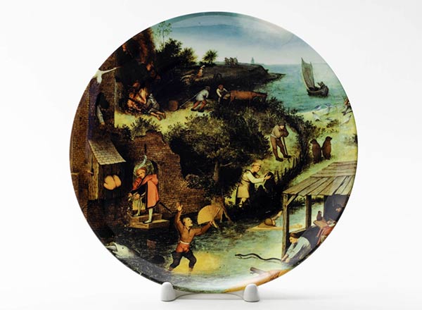 Decorative plate Bruegel Pieter the Elder Netherlands proverbs 3