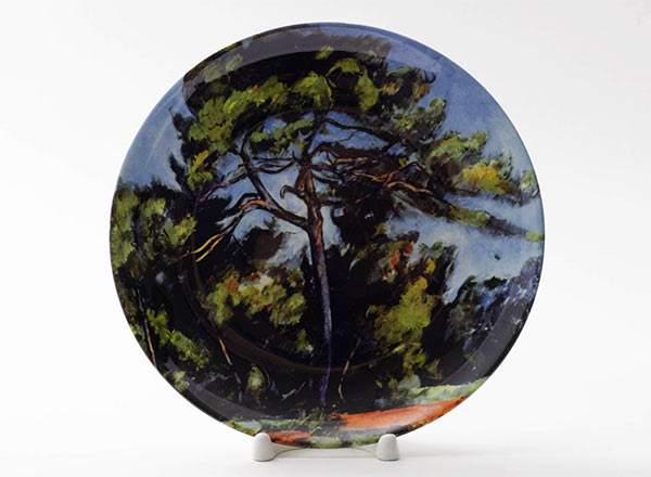 Decorative plate Cezanne Paul Big pine-tree