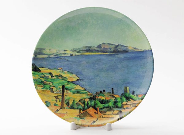 Decorative plate Cezanne Paul View of the Bay in Marseilles from the side of port Estaque