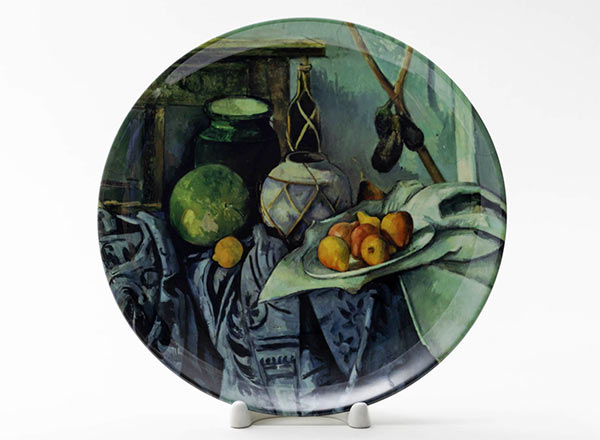 Decorative plate Cezanne Paul Still life with aubergines