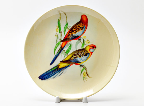 Decorative plate Lear Edward Parakeets of Adelaide