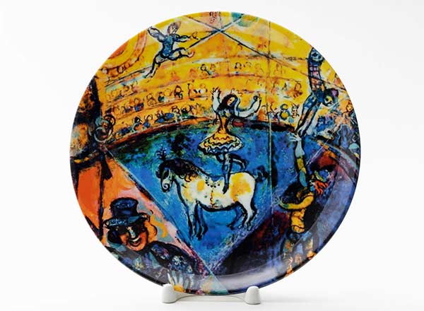 Decorative plate Chagall Mark Zakharovich Circus