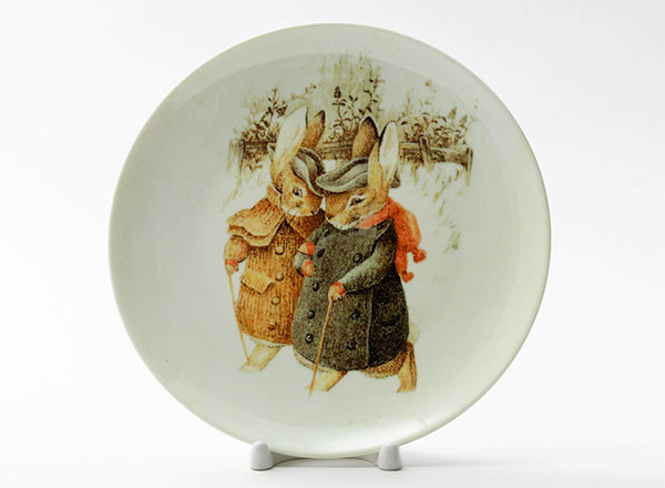 Decorative plate Potter Beatrix Walking rabbits