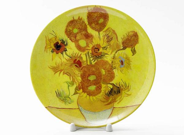 Decorative plate Vincent van Gogh Vase with fifteen sunflowers