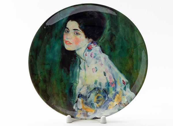 Decorative plate Klimt Gustav Portrait of a lady