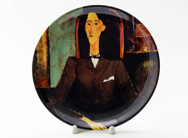 Decorative plate Modigliani Amedeo Portrait of Jean Cocteau