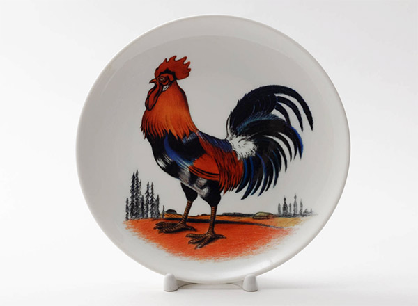 Decorative plate Bilibin Ivan Yakovlevich Rooster
