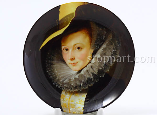Decorative plate Rubens Peter Paul Isabella Brant (in a hat)