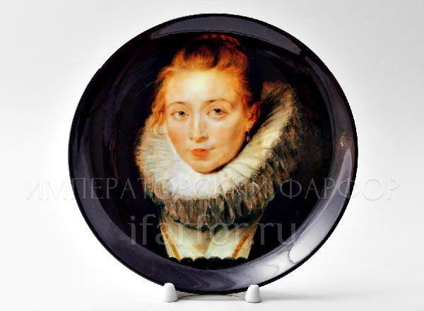 Decorative plate Rubens Peter Paul Portrait of the waiting-maid of Infanta Isabella