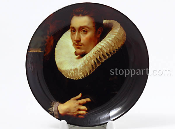 Decorative plate Rubens Peter Paul Portrait of young man