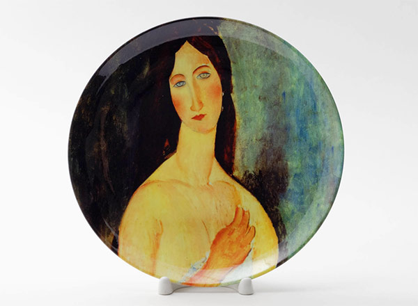 Decorative plate Modigliani Amedeo Jeanne Hebuterne nude