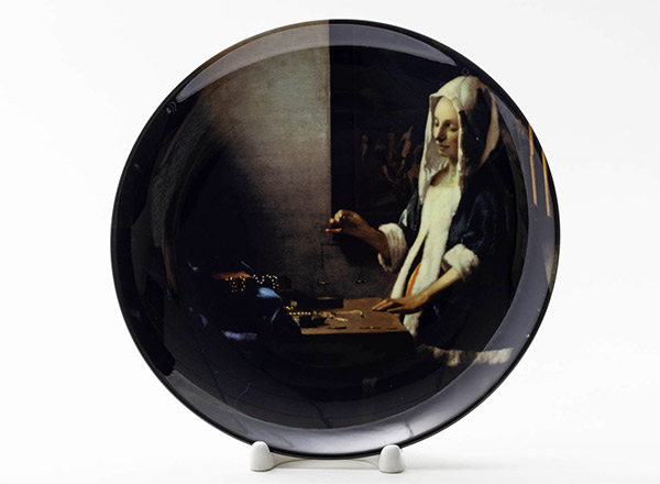 Decorative plate Johannes Vermeer Woman holding a balance