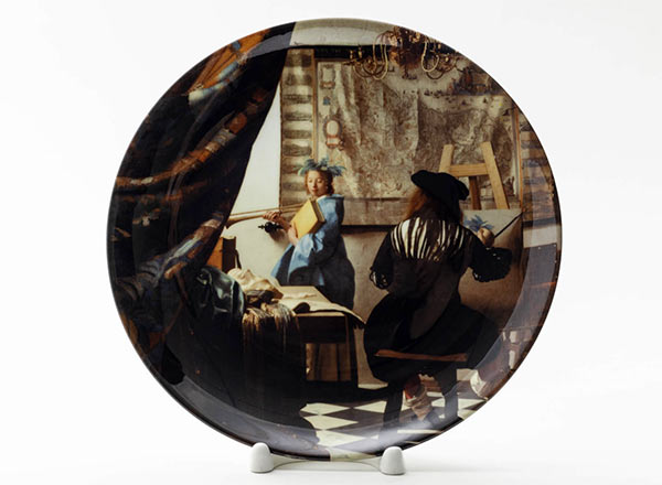 Decorative plate Johannes Vermeer The art of painting