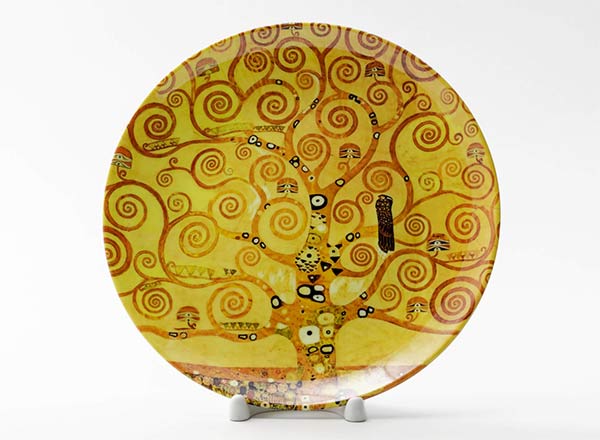 Decorative plate Klimt Gustav Tree of life