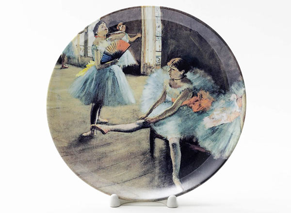 Decorative plate Edgar Degas Ballerinas in the dance class