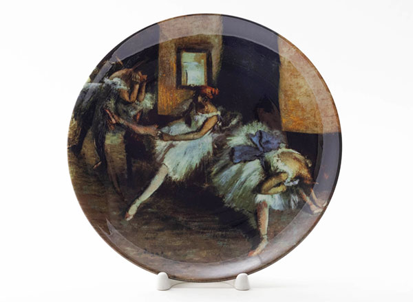 Decorative plate Edgar Degas Before the ballet