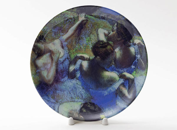 Decorative plate Edgar Degas Blue dancers