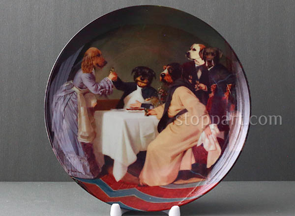 Декоративная тарелка Терри Понселет Хозяйка и гости