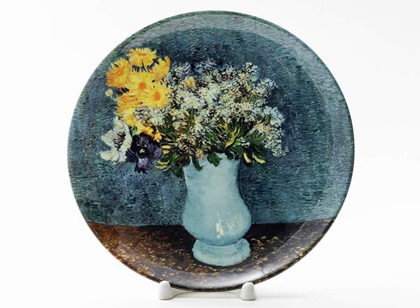 Decorative plate Vincent van Gogh Vase of a flowers
