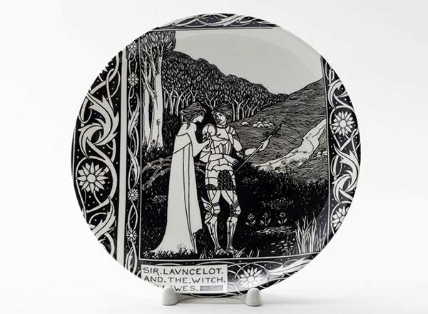 Decorative plate Aubrey Beardsley Illustration to the book of Thomas Malory The Holy Grail