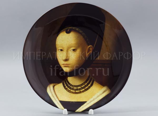 Decorative plate Petrus Christus Portrait of a girl