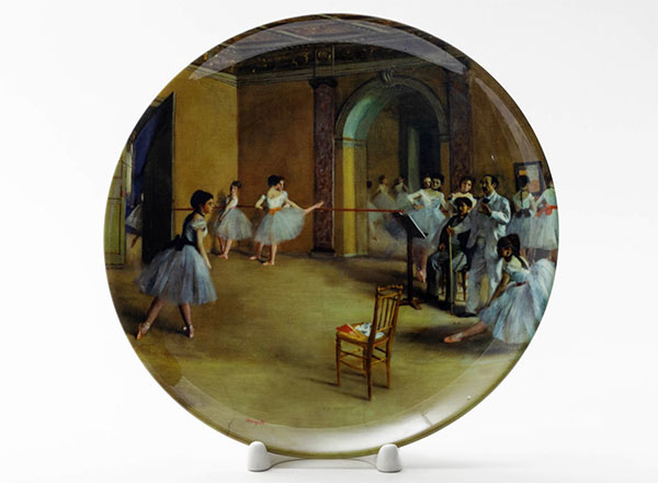 Decorative plate Edgar Degas Dance class in opera