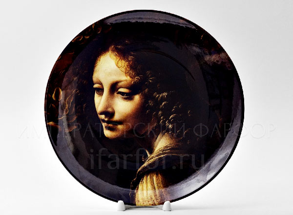 Декоративная тарелка Леонардо да Винчи Голова ангела