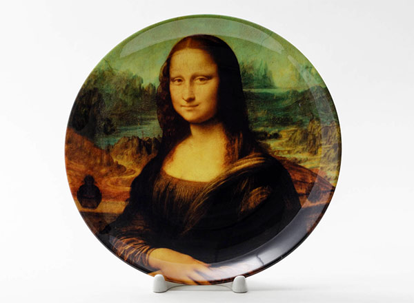 Decorative plate Leonardo da Vinci Gioconda