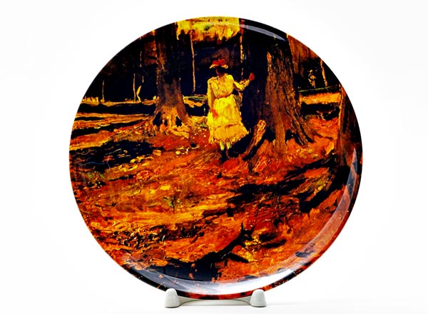 Decorative plate Vincent van Gogh The girl in the forest