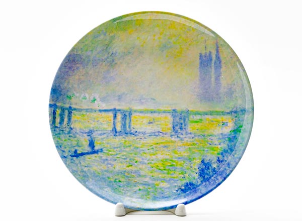 Decorative plate Oscar Claude Monet Charing Cross Bridge