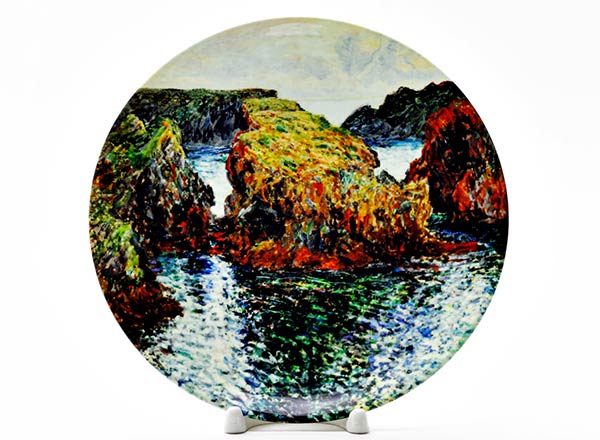 Decorative plate Oscar Claude Monet Rock with water