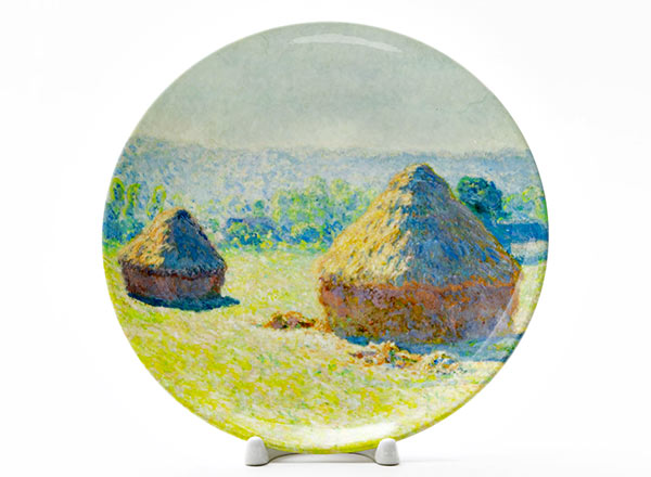 Decorative plate Oscar Claude Monet Haystacks